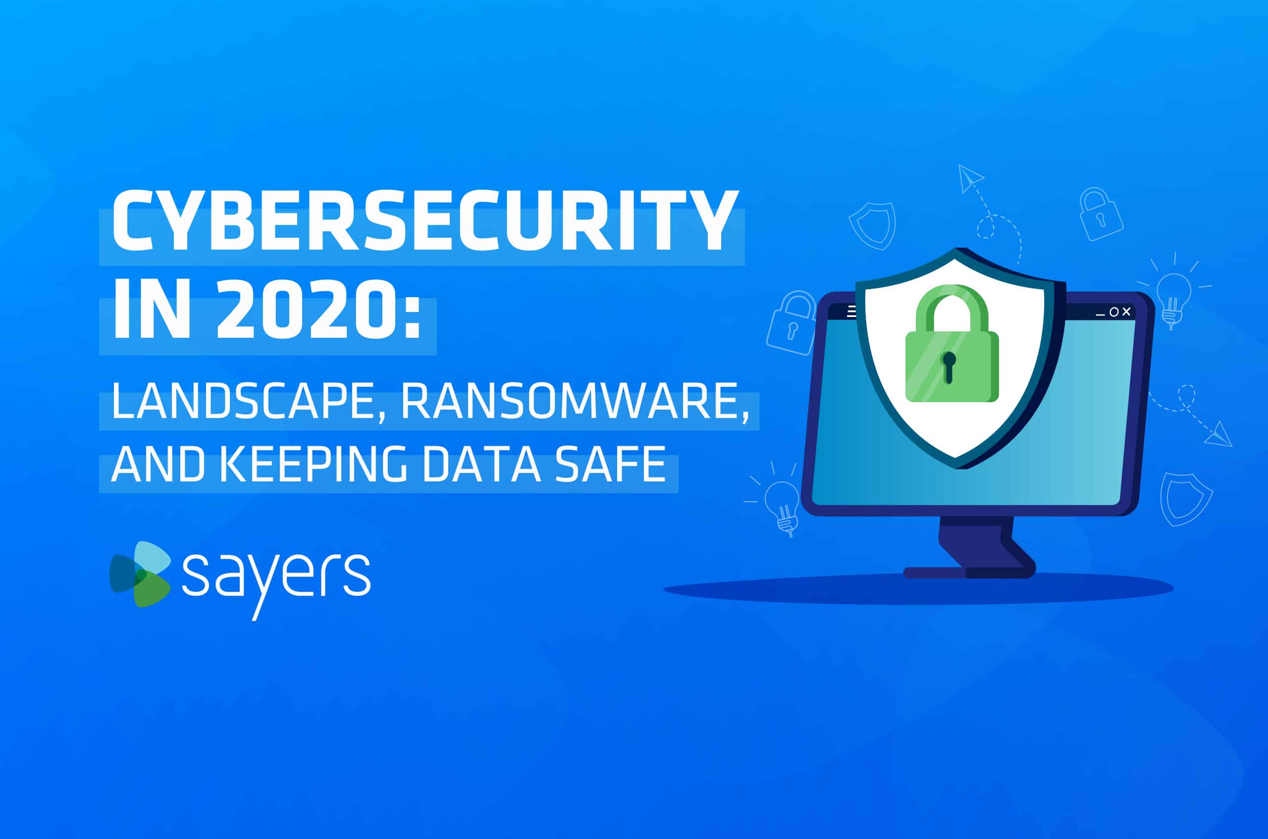 cyber security landscape with ransomware