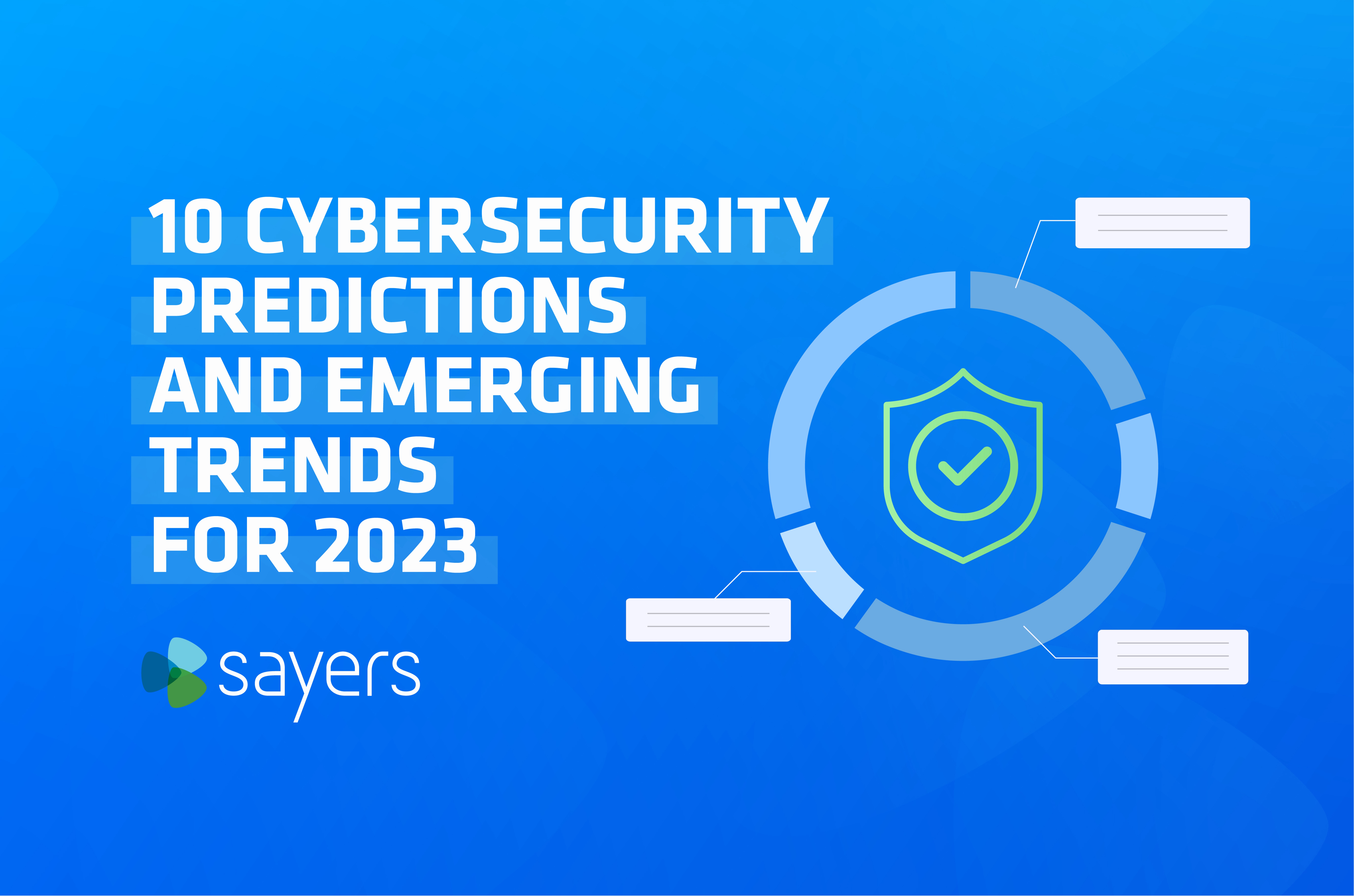 cybersecurity 2023 trends blog image | Sayers